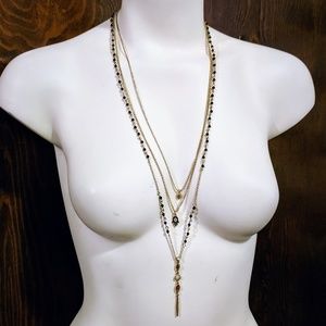 Lucky Brand Layered Hamsa Necklace